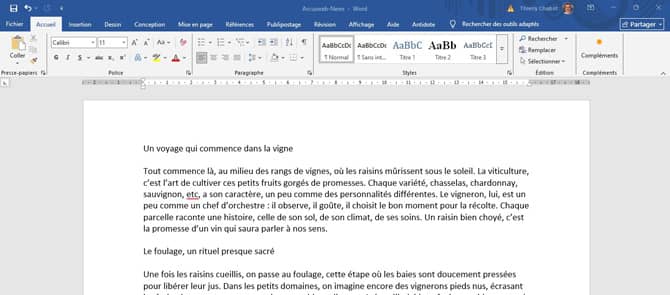 Rédaction web sur Word Arcusweb