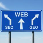 Panneau web SEO GEO visibilité en ligne