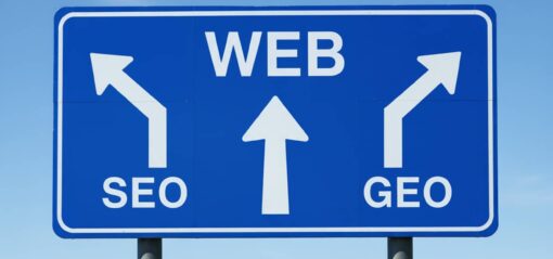 Panneau web SEO GEO visibilité en ligne