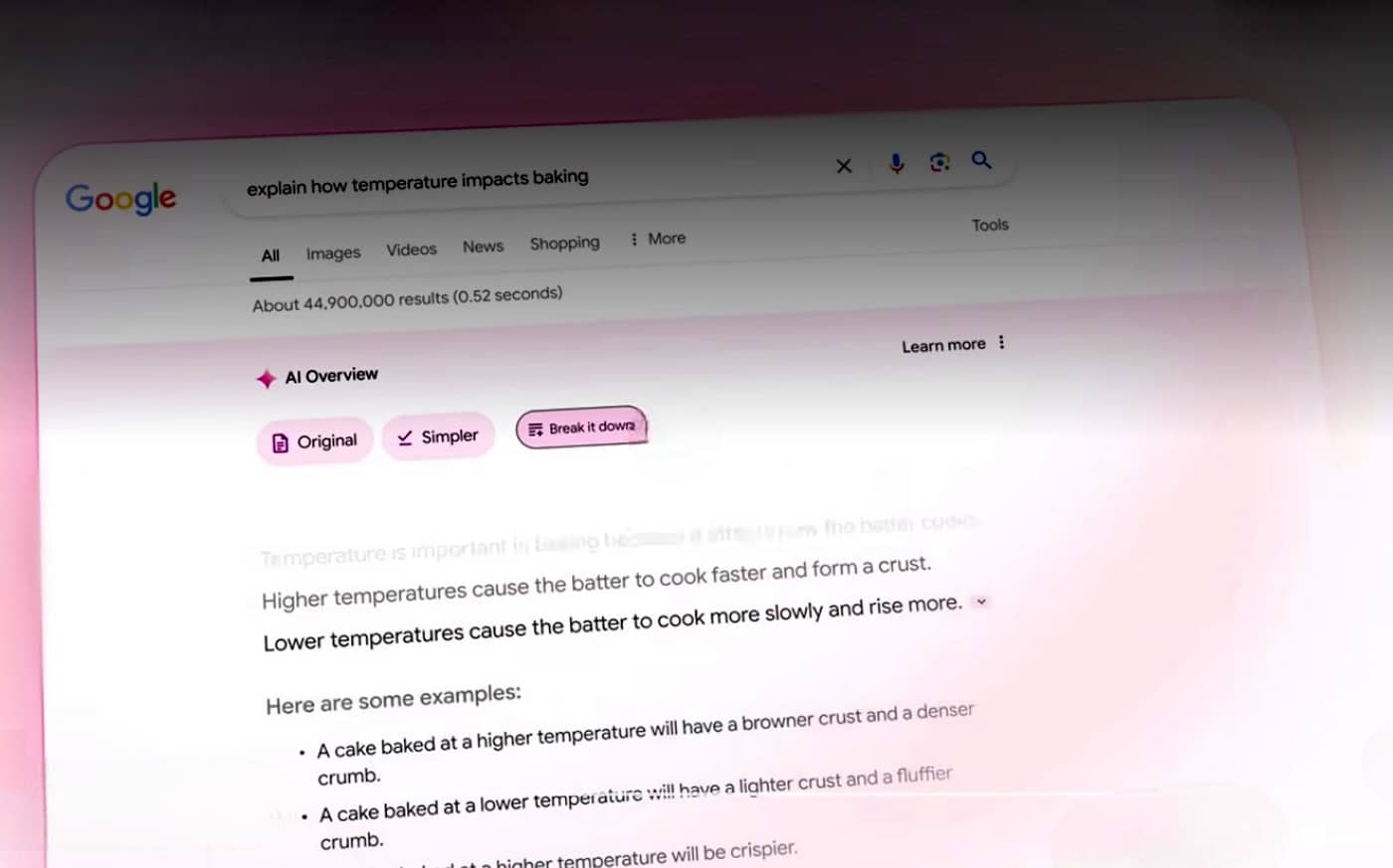 Page AI Overviews Canada (Crédit : capture Google)