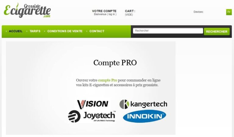 Capture Grossiste E-cigarette