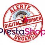 Alerte digital skimmer s le logo Prestashop (Crédit : Alex.I)