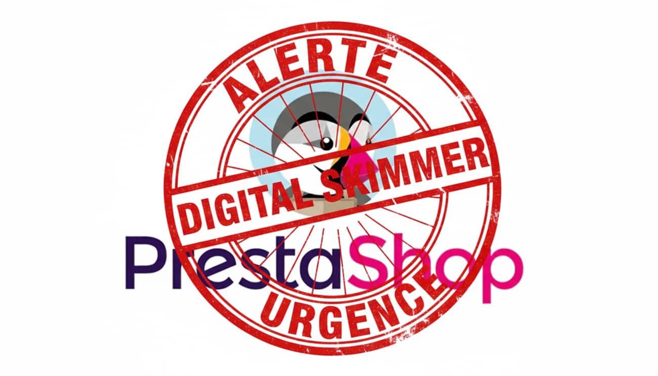 Alerte digital skimmer s le logo Prestashop (Crédit : Alex.I)