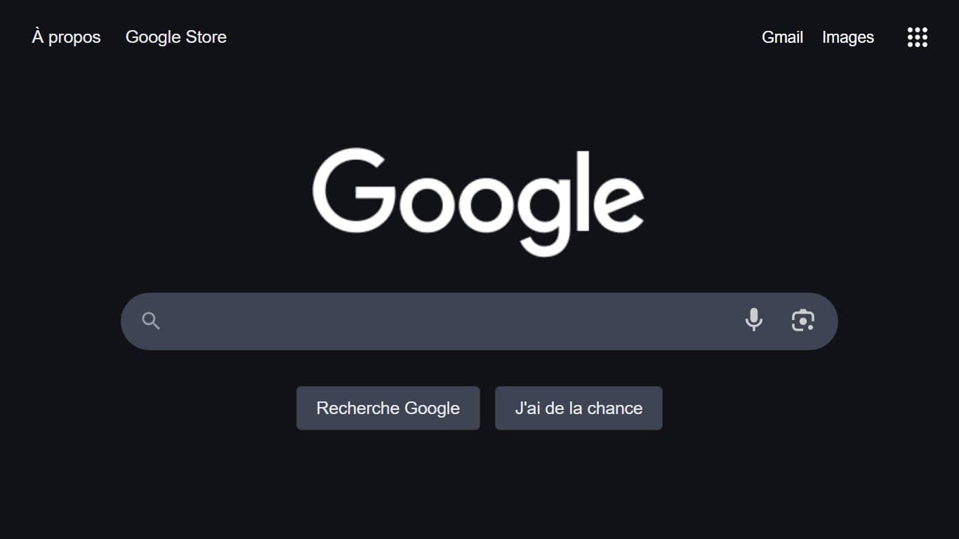 Page de démarrage de Google.com (Crédit : capture Google.com)