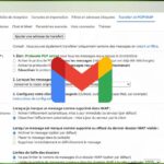Boite de messagerie Gmail et paramètres Pop3 et Imap